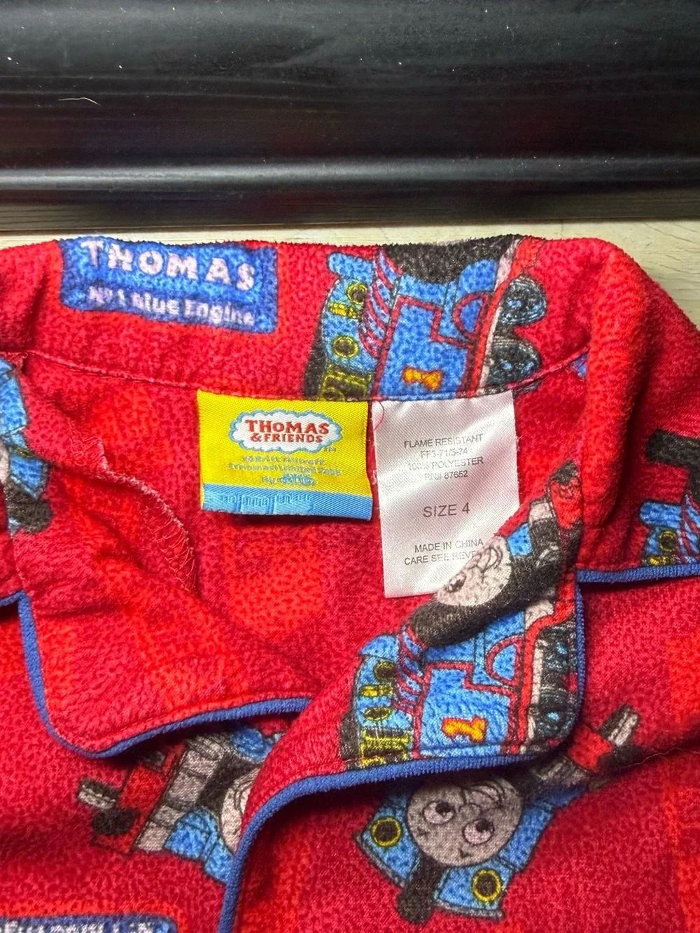 Y2K 2000s Thomas The Train All Over Print Toddlers 2 Piece Pajama Set